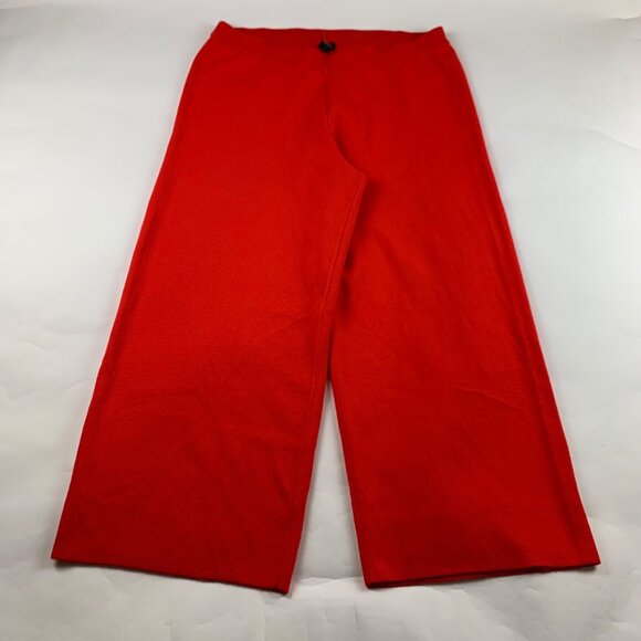 G.I.L.I. Pants - G.I.L.I. Red Soft Knitted Wide Leg Lounge Pant XL